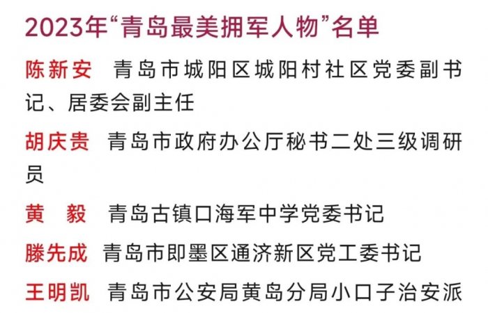 集團(tuán)公司董事長(zhǎng)張孝林被授予“青島最美擁軍人物”榮譽(yù)稱號(hào)